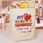 My Heart Belongs To Canvas Personalized Tote Bag